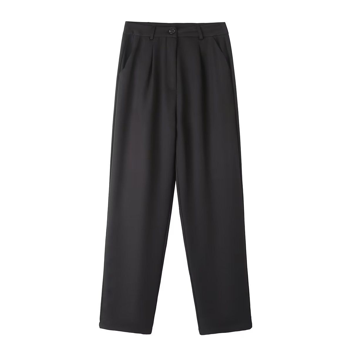 Variant image for Dam Blazer Set Hög Midja Raka Byxor Polyester Blandning-13