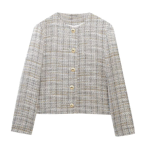 Fina Dam Klänningar Knappstrukturerad Elegant Polyester-1
