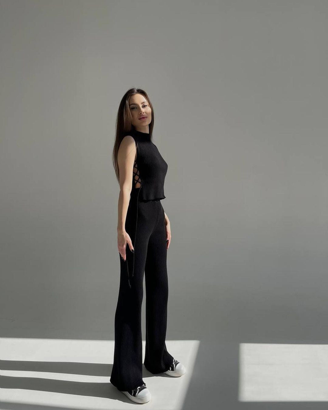 Klassiska Byxor Dam i Viskosfiber – Bekväm Passform och Tidlös Design, Finns i S-XL 7