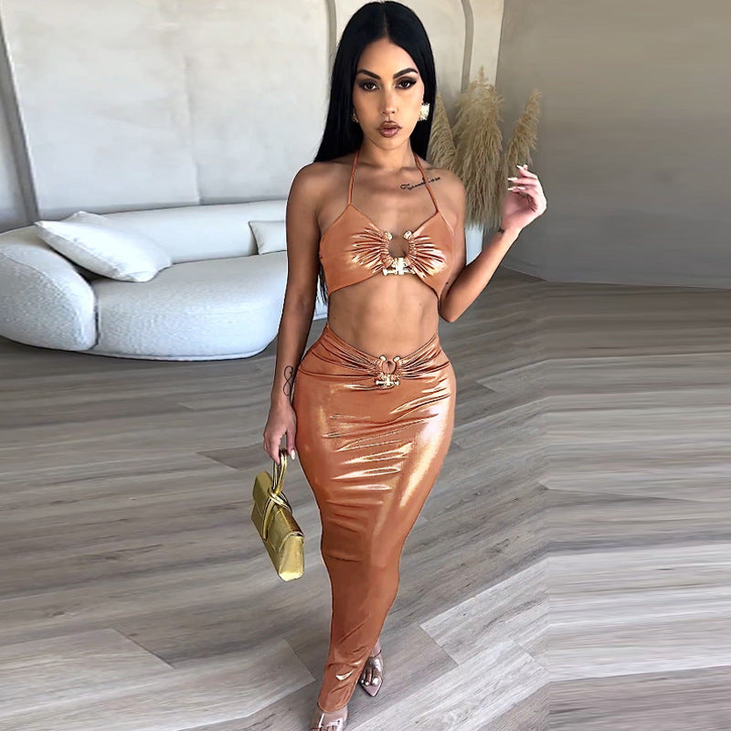 Kvinnors Formell Klänning Slim Fit Ärmlös Polyester V-Ringning-4