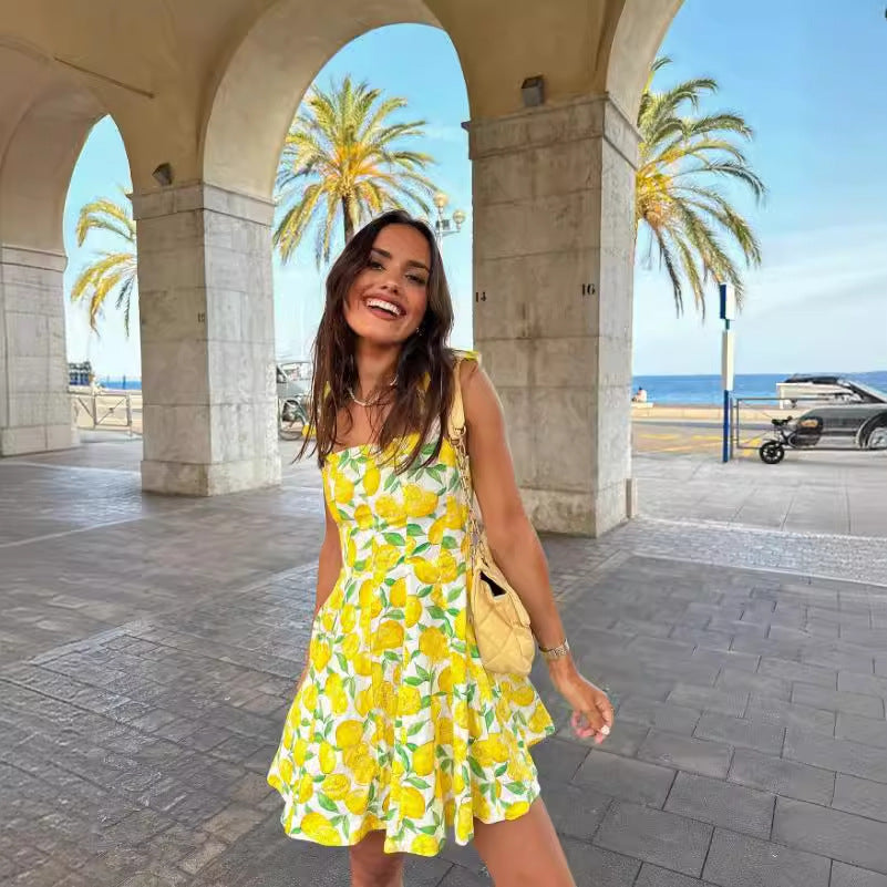 Dam Sommarklänning Justerbara Remmar Citrusdesign Bomix 2