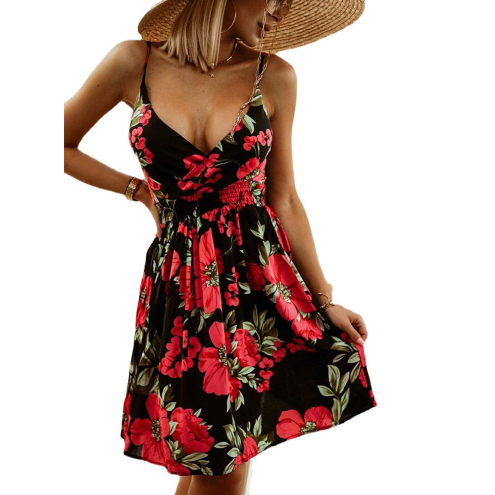 Variant image for Dam Klänning Tryckt Princessmodell i Blandade Fibrer med Långa Ärmar-25