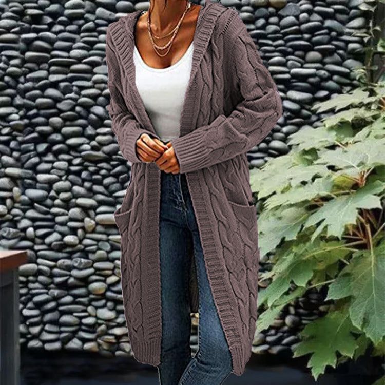 Damjacka Mjuk med Huva och Fickor i Polyester