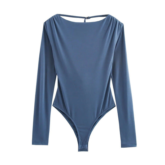 Dam Bodysuit LÄngÀrmad Modern Design Elastisk 1