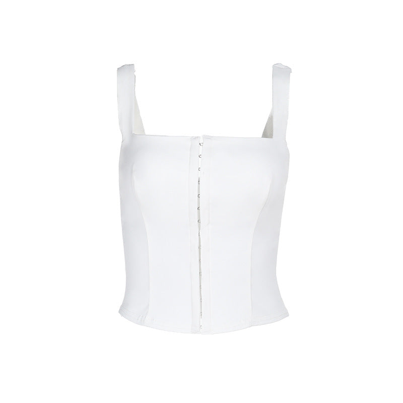 Festtoppar Dam Skräddarsydd Bustier Top Fyrkantig Halsringning Stretchigt Tyg-6