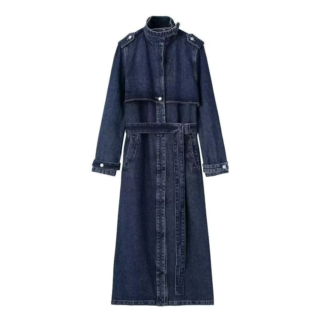 Damjacka Lång Ståkrage Polyester med Långa Ärmar-1