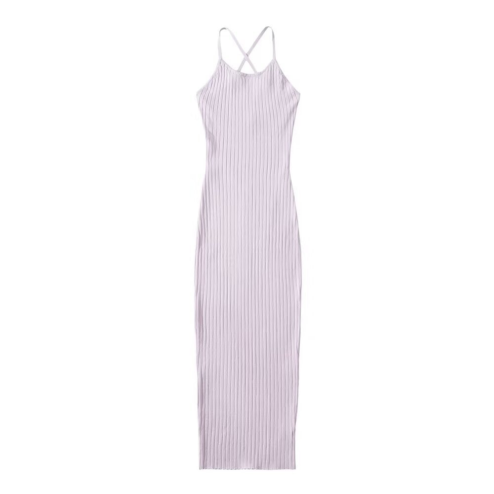 Variant image for Fina Dam Klänningar U-hals Spaghetti Band Polyester Medium Längd-5