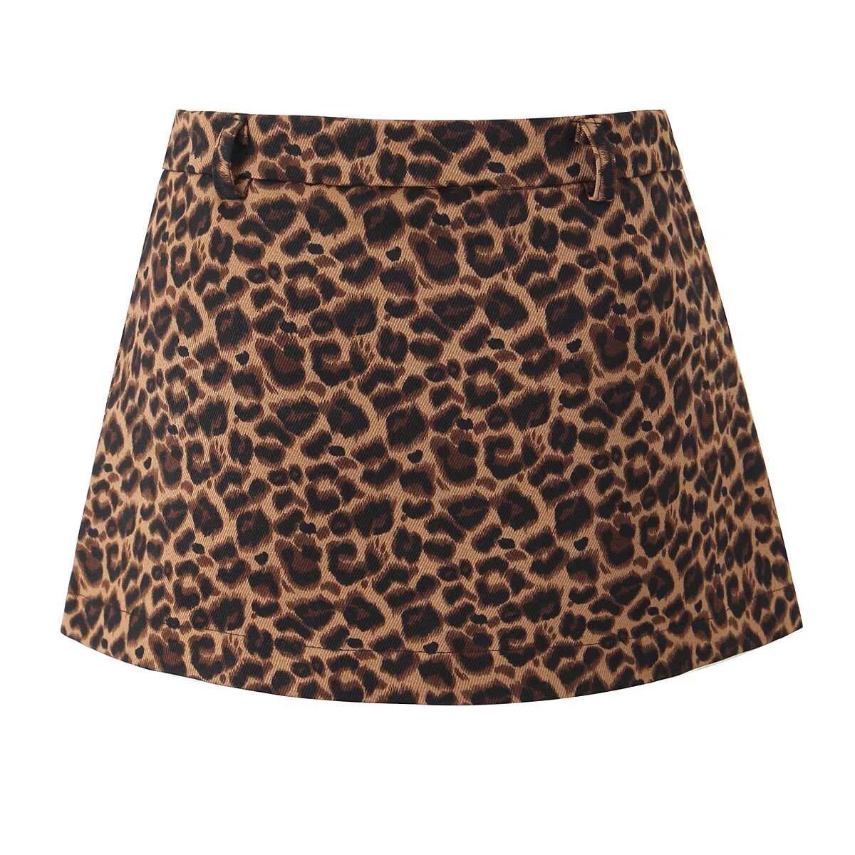Dam Mini Kjol A-Line Djurtryck Polyester-2