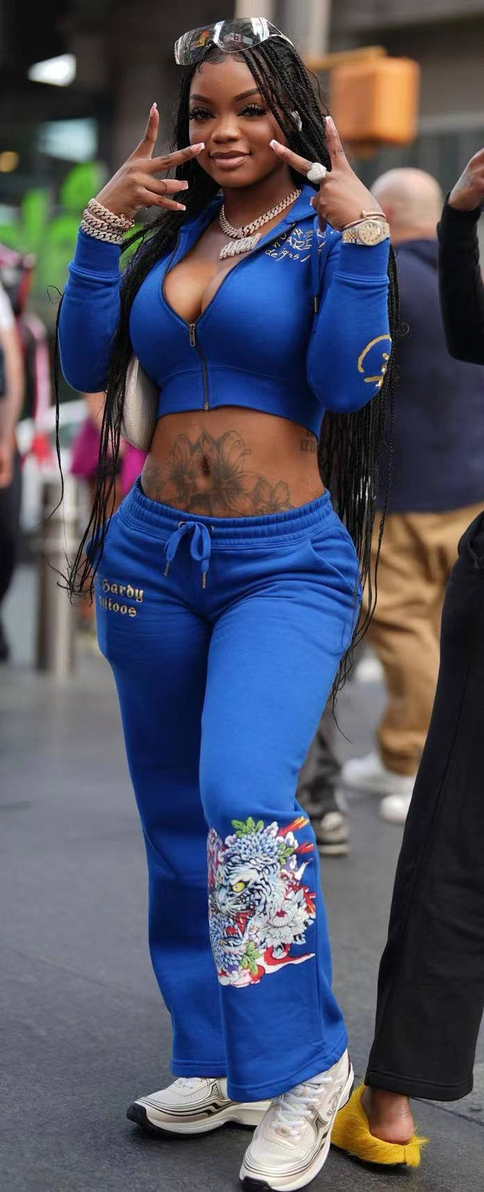 Lång Kofta Dam Fritidsstil Mjuk Spandexblandning 4