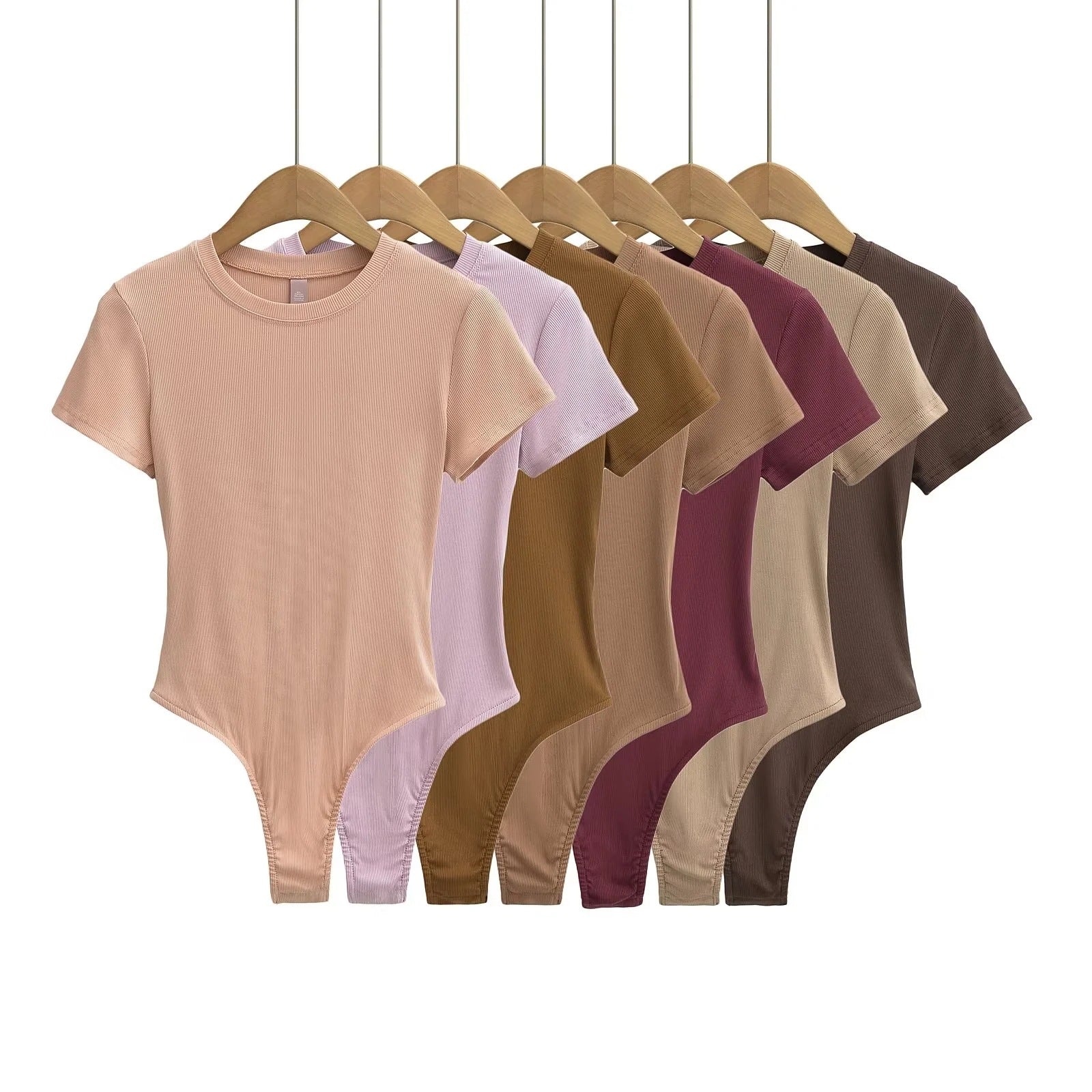 Herr T-shirt Rund Hals Stretchig Smal Passform Kvalitets Tränings T-shirt-2