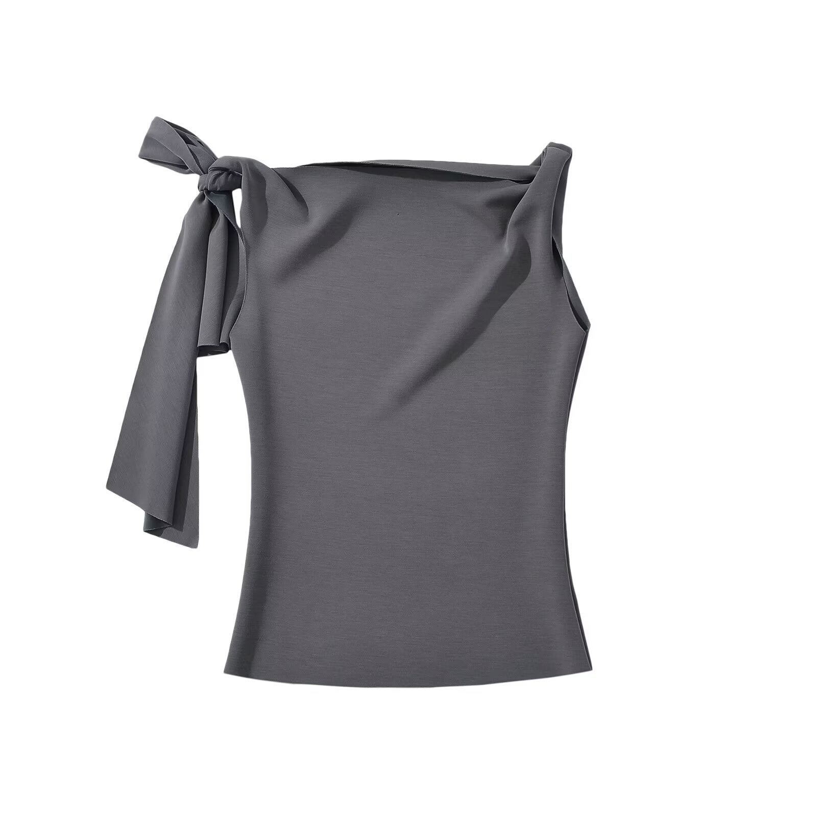 Variant image for Dam Slim Fit Top Halbrock Polyester Ärmloös Mode Set-4