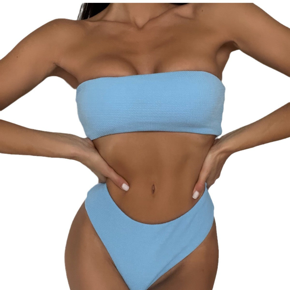 Baddräkt Dam Bandeau Modern Elastiskt Tyg 6