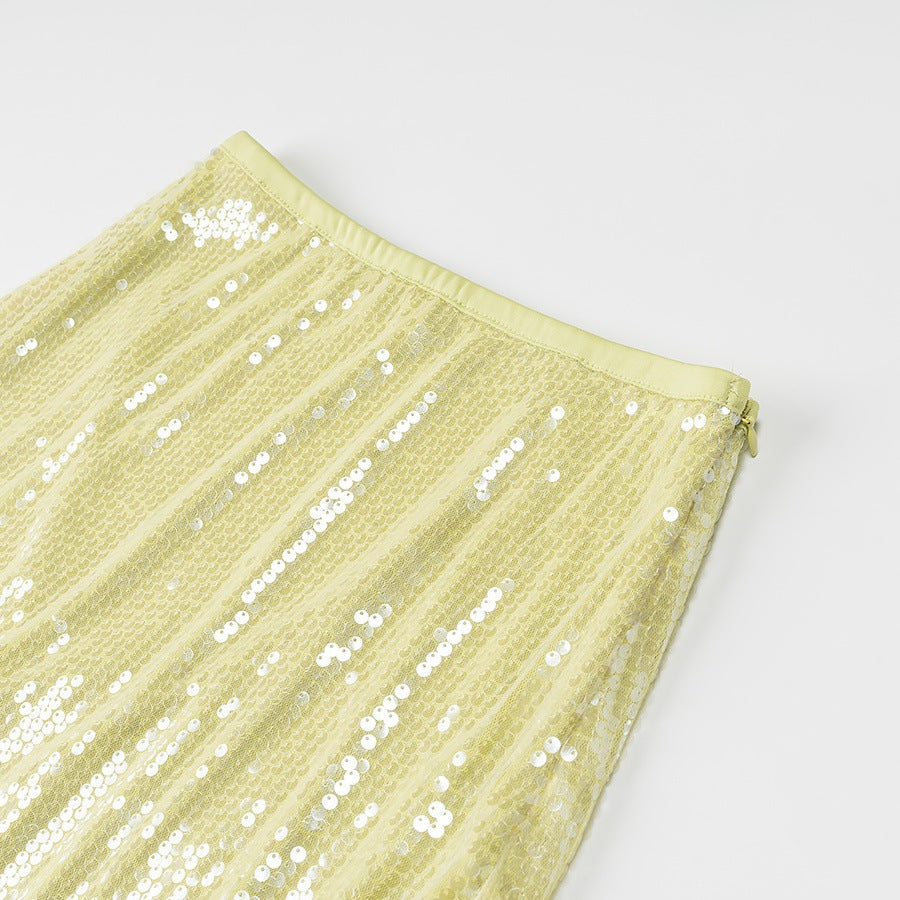 Kvinnors Minikjol Med Paljetter Elastisk Polyester För Festliga Tillfällen 4