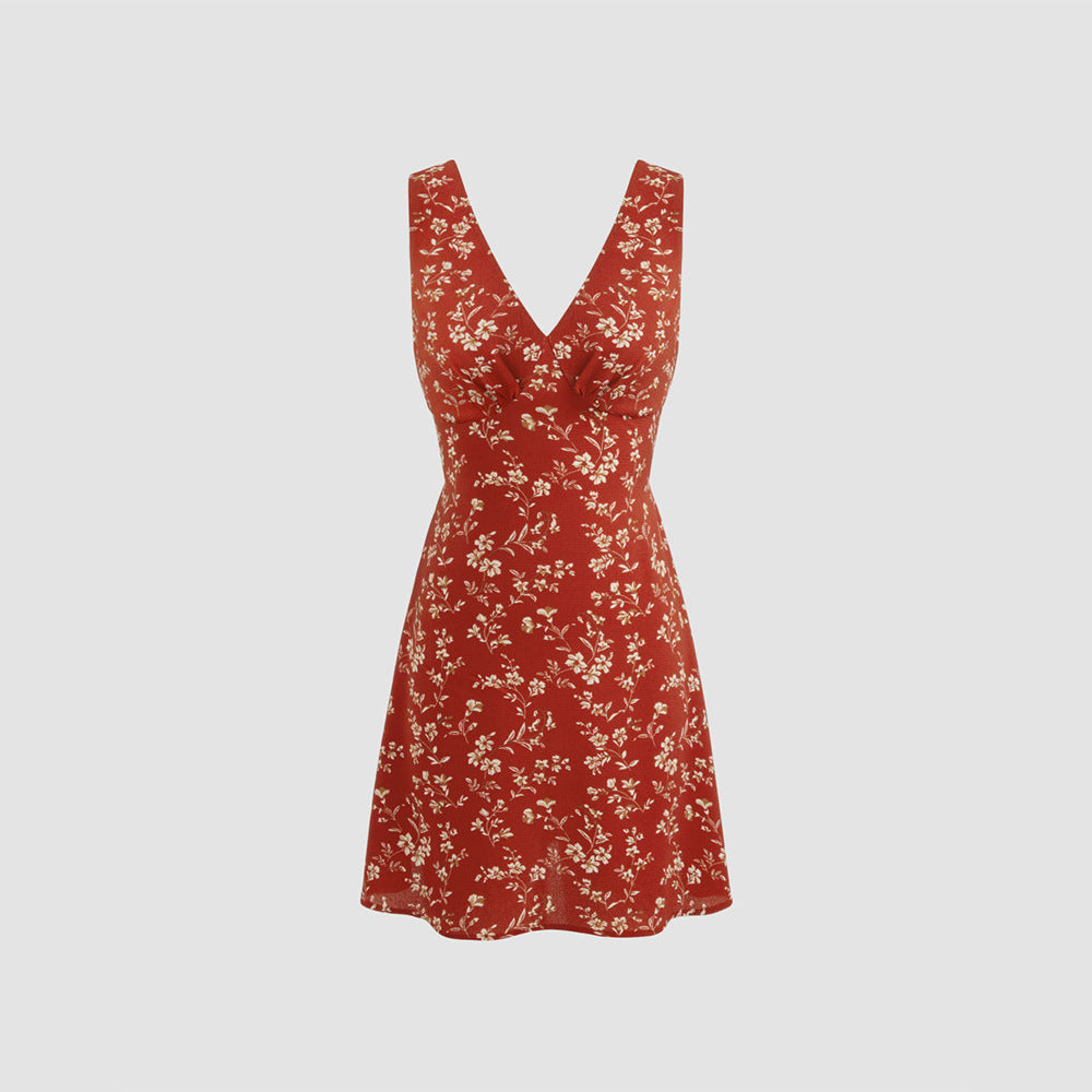 Variant image for Kvinna A-Line Klänning V-Neck Polyester Kort-1