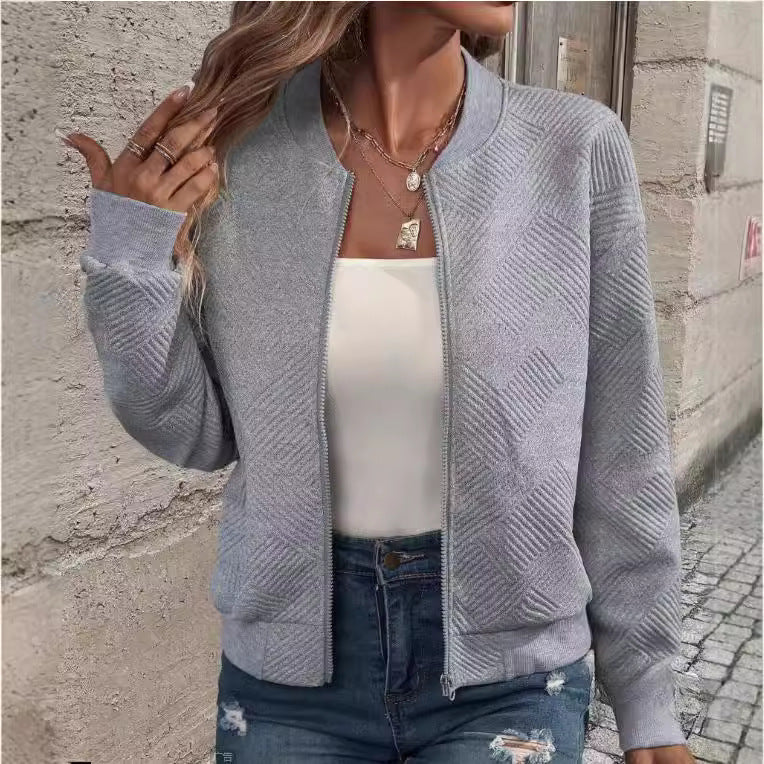 Dam Långärmad Kardigan Avslappnad Stickad-2