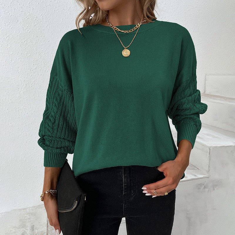 Variant image for Stickad Dam Tröja med Lantern Sleeve Akryl och Polyester-11