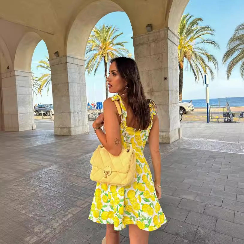 Dam Sommarklänning Justerbara Remmar Citrusdesign Bomix 5