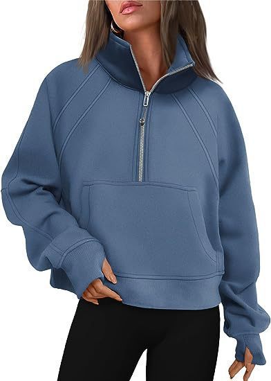 Variant image for Fleecetröja Dam Kort Ståkrage Slim Fit Polyester-46