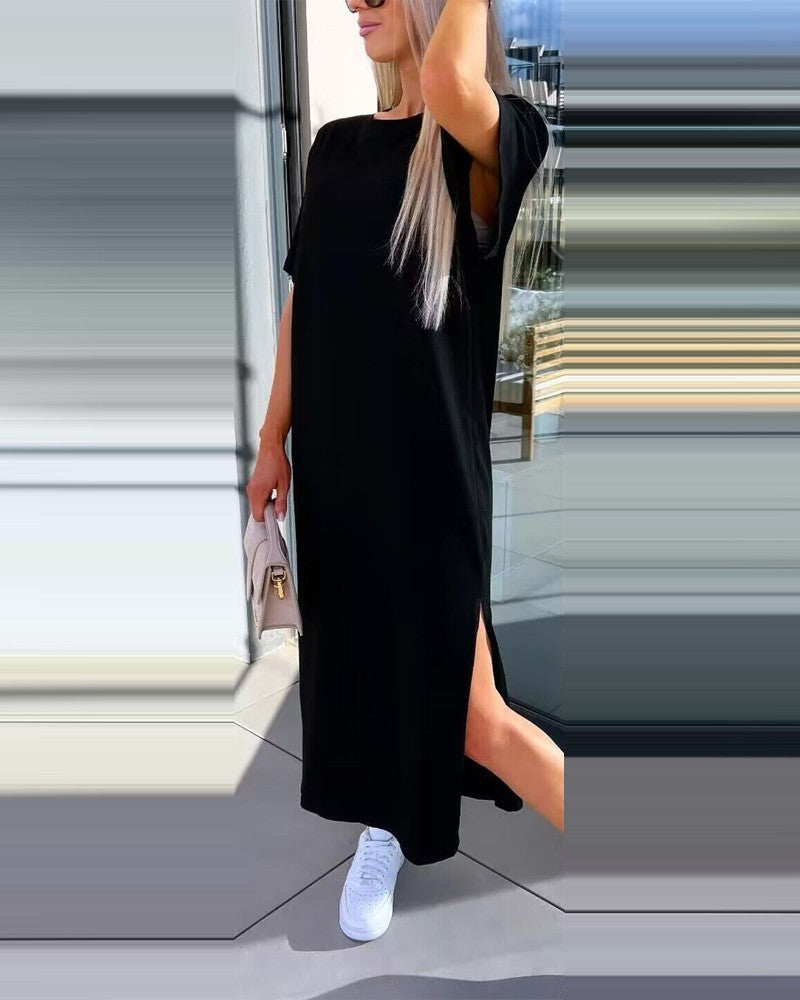 Variant image for Dam A-Linje Klänning Rundhalsad Polyester för Arbete och Fritid-3