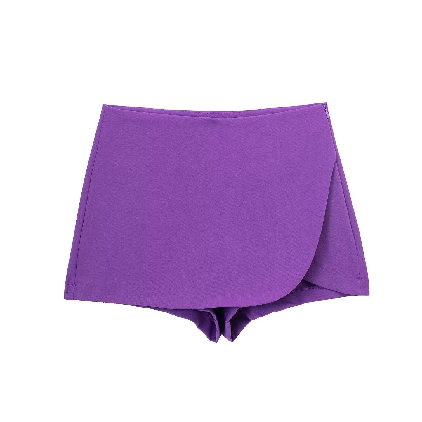 Dam Slim-fit Höga Midjabyxor i Streetwear Stil Elastiskt Material-5