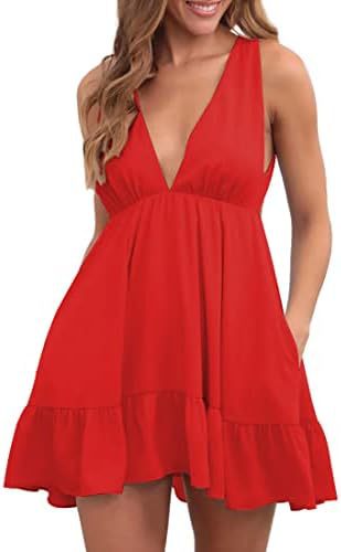 Variant image for Kvinna Fritidsklänning V-Neck Lätt Tyg Rynkade Detaljer-13