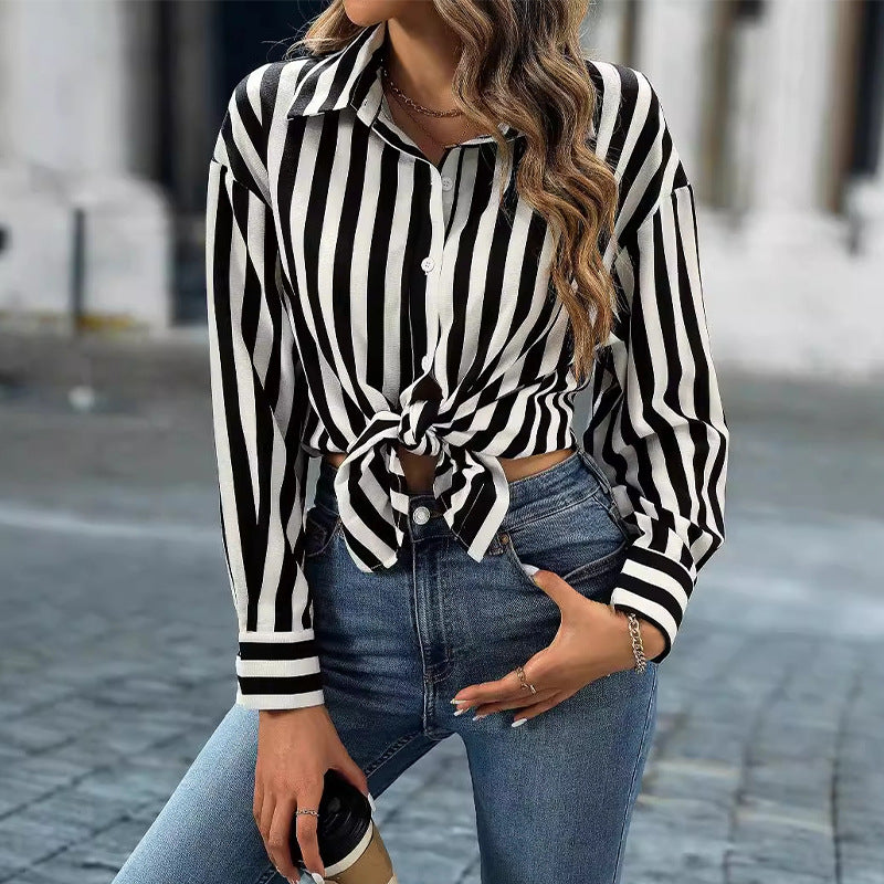 Lång Kofta Dam Långärmad Urban Stil Polyester-3