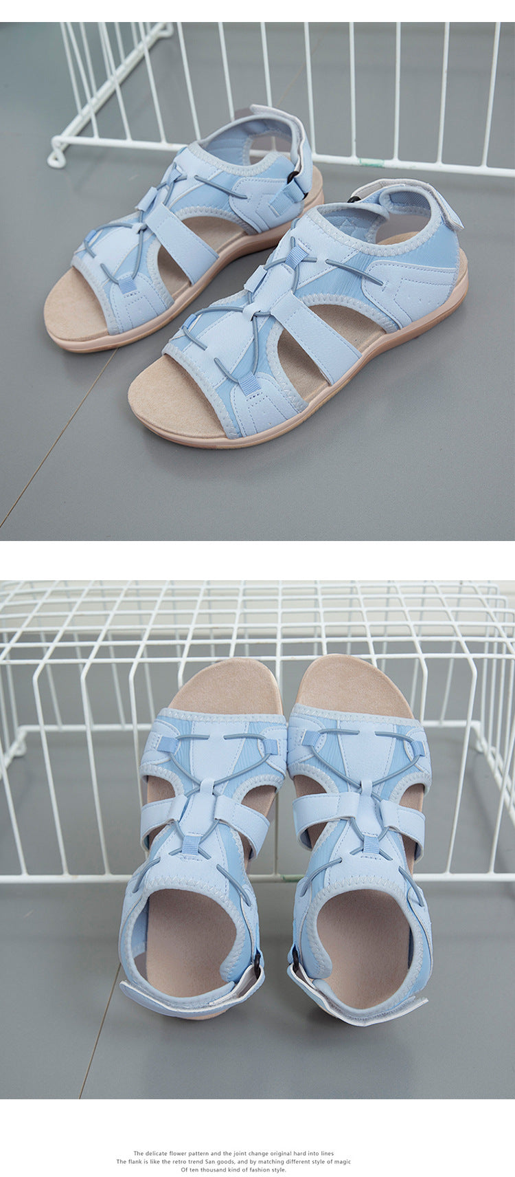 Dam Sandaler Romersk Stil Textil för Sköna Dagar-2