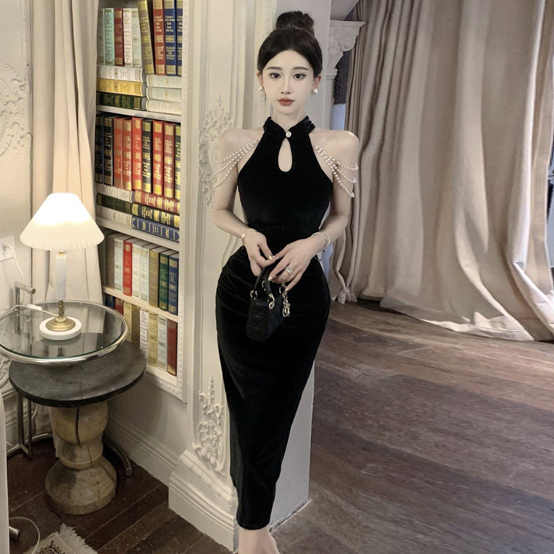 Damklänning Midi Patchwork Stil 100% Polyester-2