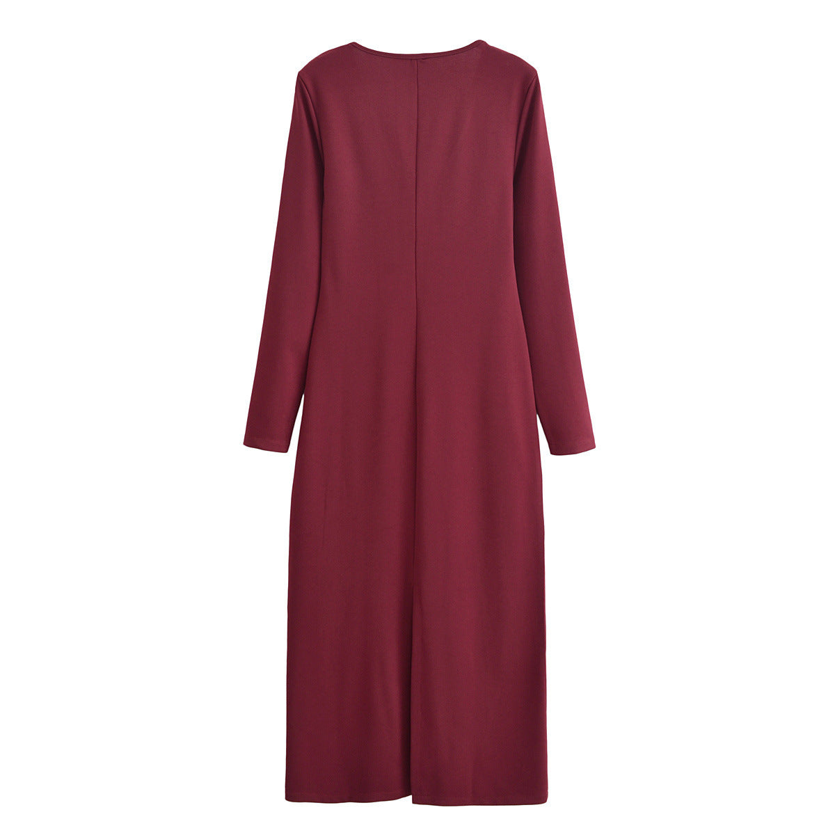 Dam A-Line Klänning med Långa Ärmar Polyester för Fest och Vardag-2