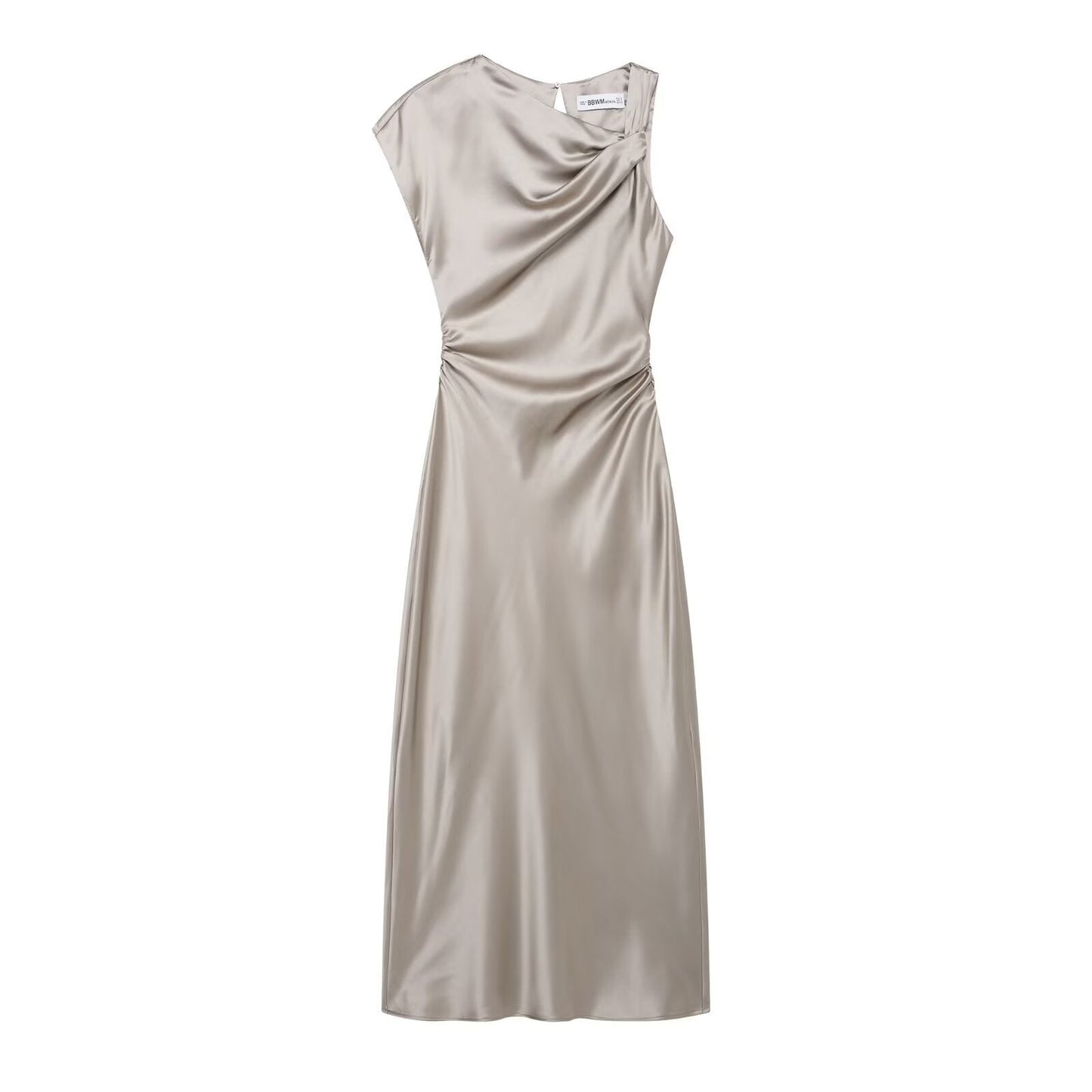 Fina Dam Klänningar A-Line med Vikbar Design Polyester Midi-6