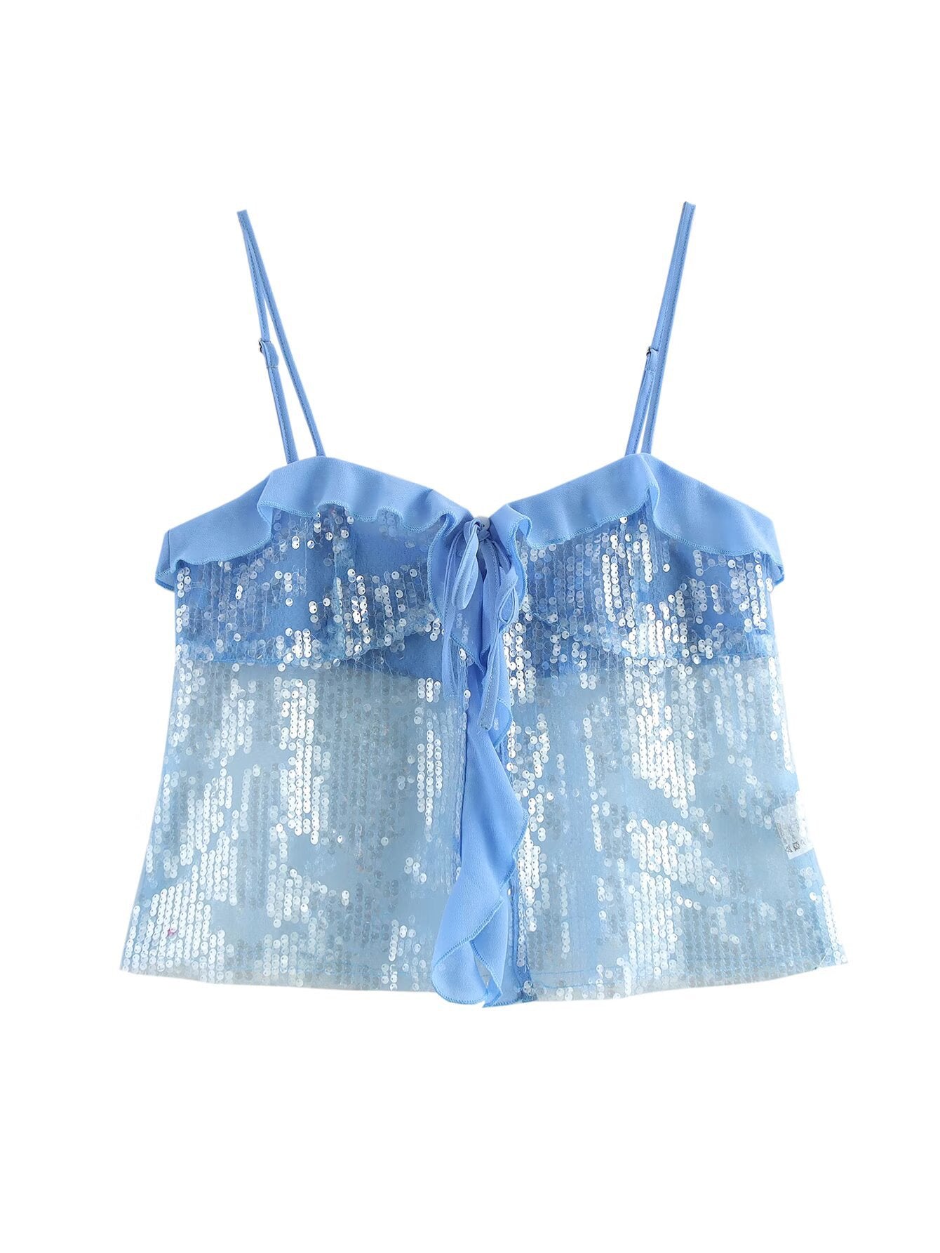 Variant image for Kvinnors Oregelbunden Klänning Spaghetti Band Polyester-10