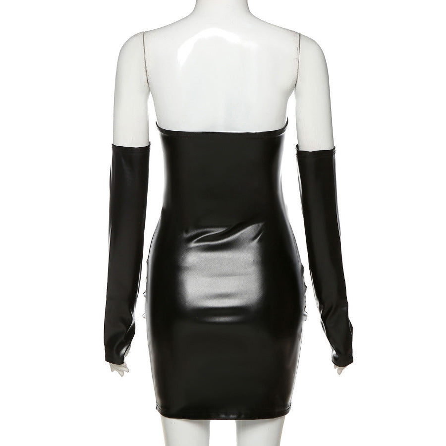 Variant image for Kvinnors Mini Klänning Hög Midja Polyester-11