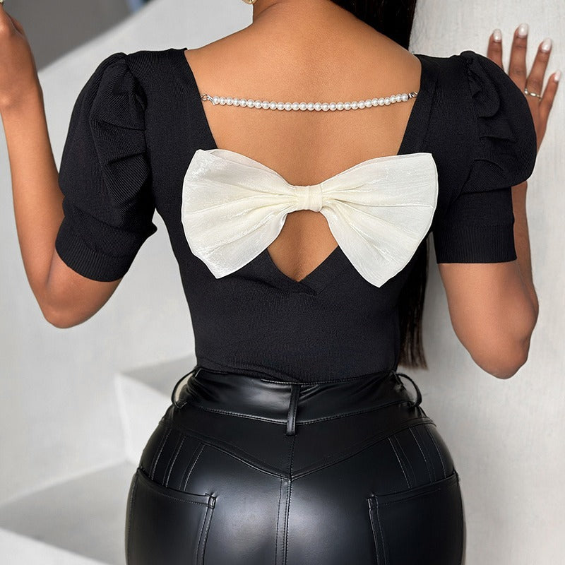 Damblus Halvlånga Ärmar Polyester Rak Passform-2
