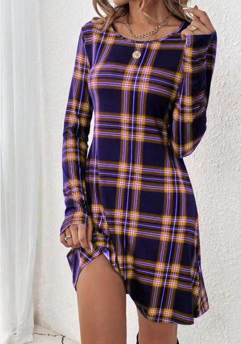 Kvinnors Bodycon Klänning Cirkulär Halsringning Silke Mini-3