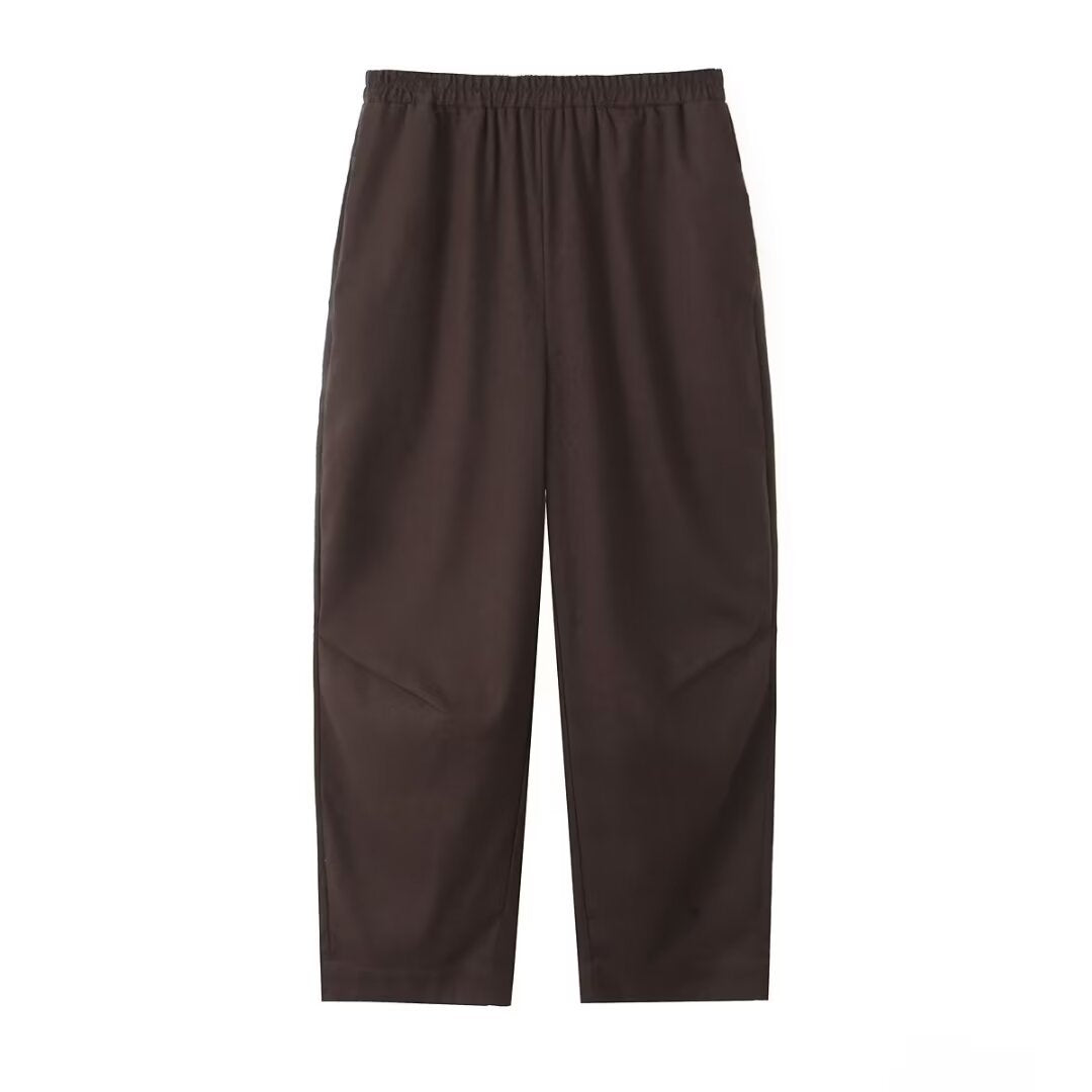 Dam Set med Skjortjacka och Långa Byxor Polyester Street Fashion-4