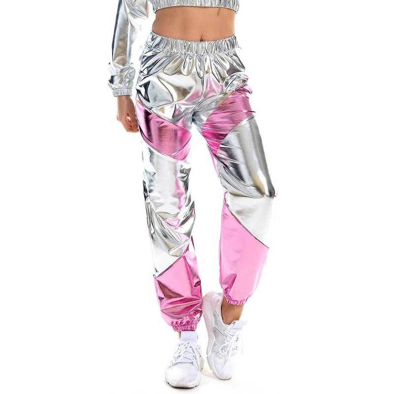 Dam Joggingbyxor Sportig Polyester med Elastisk Midja och Snörning 5