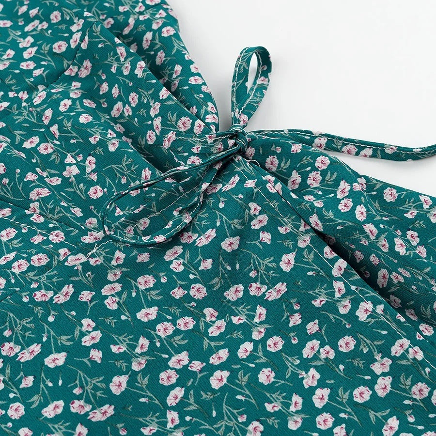 Kvinnors Omslagsklänning V-Hals Lätt Andningsbart Material-4