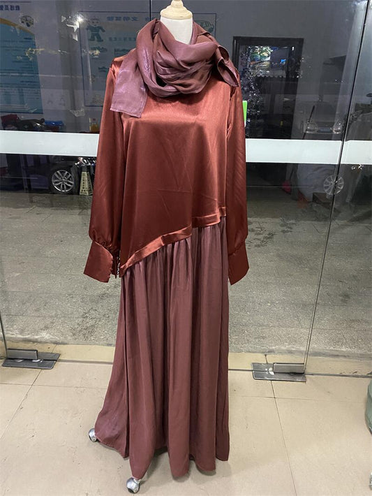 Fina Dam KlÀnningar LÄngÀrmad A-Line Polyester-1