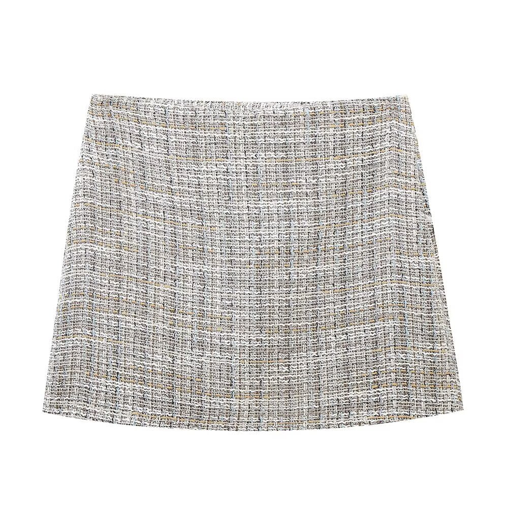 Fina Dam Klänningar Knappstrukturerad Elegant Polyester-3