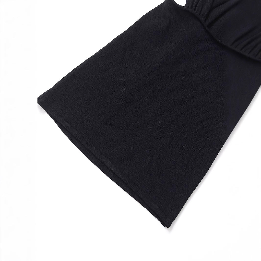 Dam Topp Utan Axelband Enkel Design 100% Bomull-4