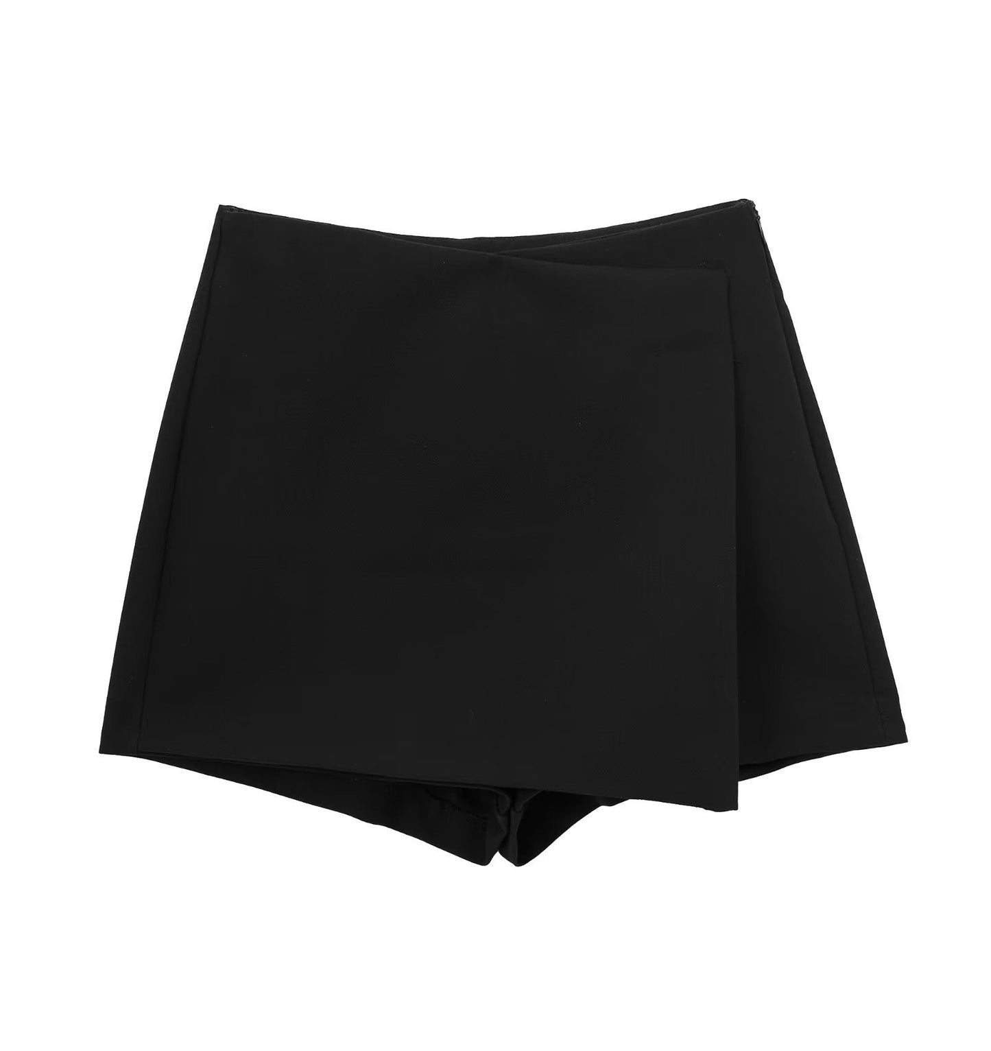 Variant image for Dam Högbelagda Smala Byxor Asymmetrisk Polyester Elegant Stil-9