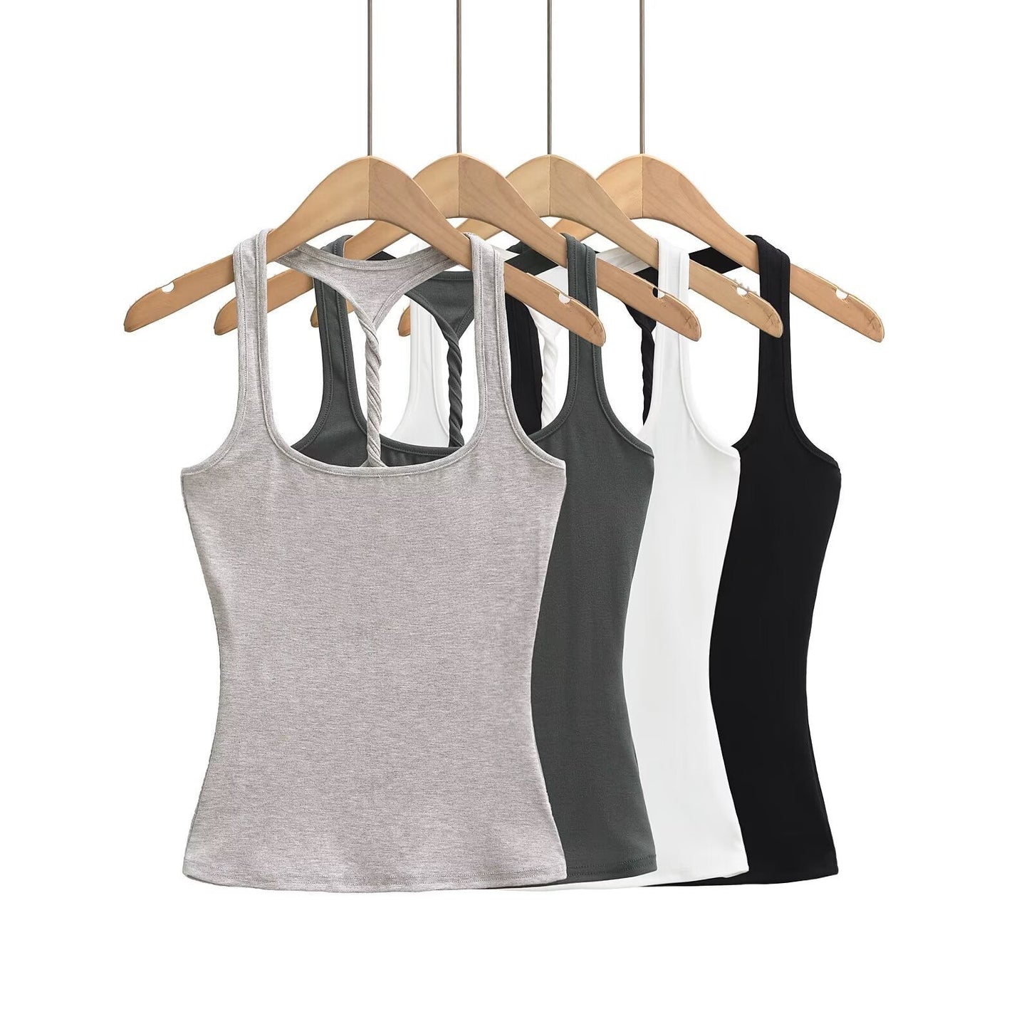 Kvinnors Sporttop Andningsbart Material Innovativ Ryggdesign-2