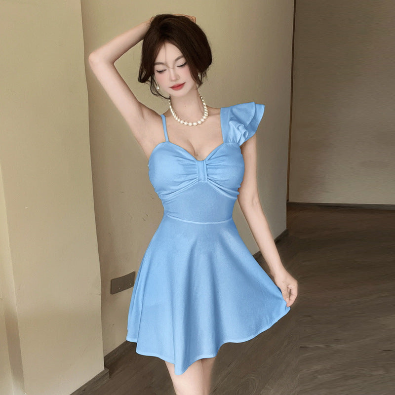 Variant image for Fina Dam Klänningar Axellös Spaghetti Band Kort Polyester-7