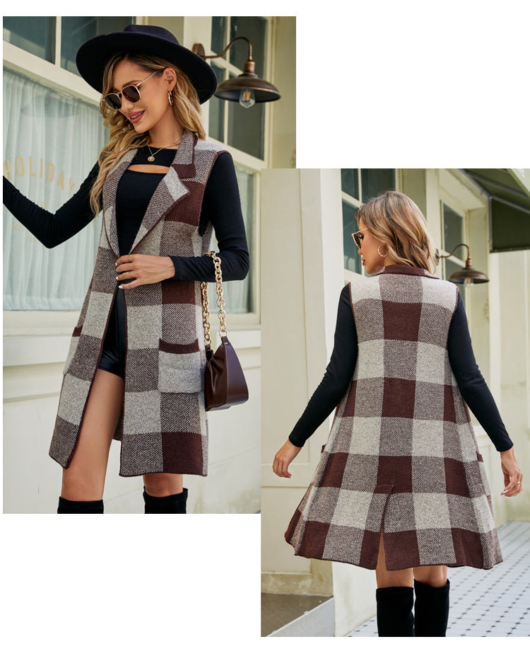 Herr Västsärmlös Karo Jacquard Akryl-5