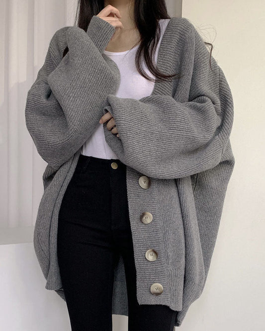 Dam Kofta V-halslinje med Lykta Ărmar i LĂ€tt Material-1