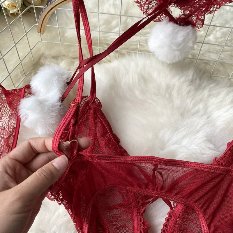 Snygga Damunderkläder Set Med Romantisk Stil Polyester och Spetsar-6