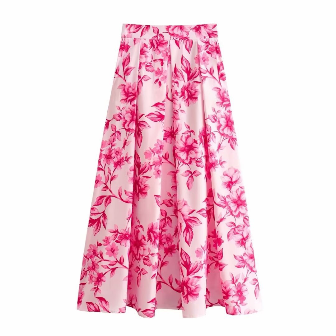Damkläder Skjorta Halvlängd Kjol Sättning Långa Ärmar Polyester-4