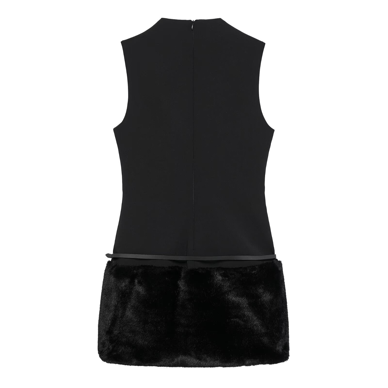 Dam Klänning A-Linjeformad Patchwork Polyester-2