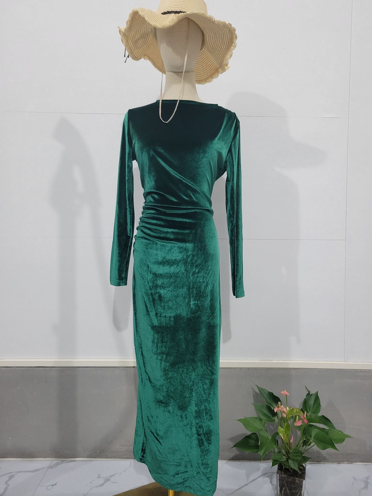 Variant image for Kvinnors Klänning Långa Ärmar Polyester Medium Midja-11