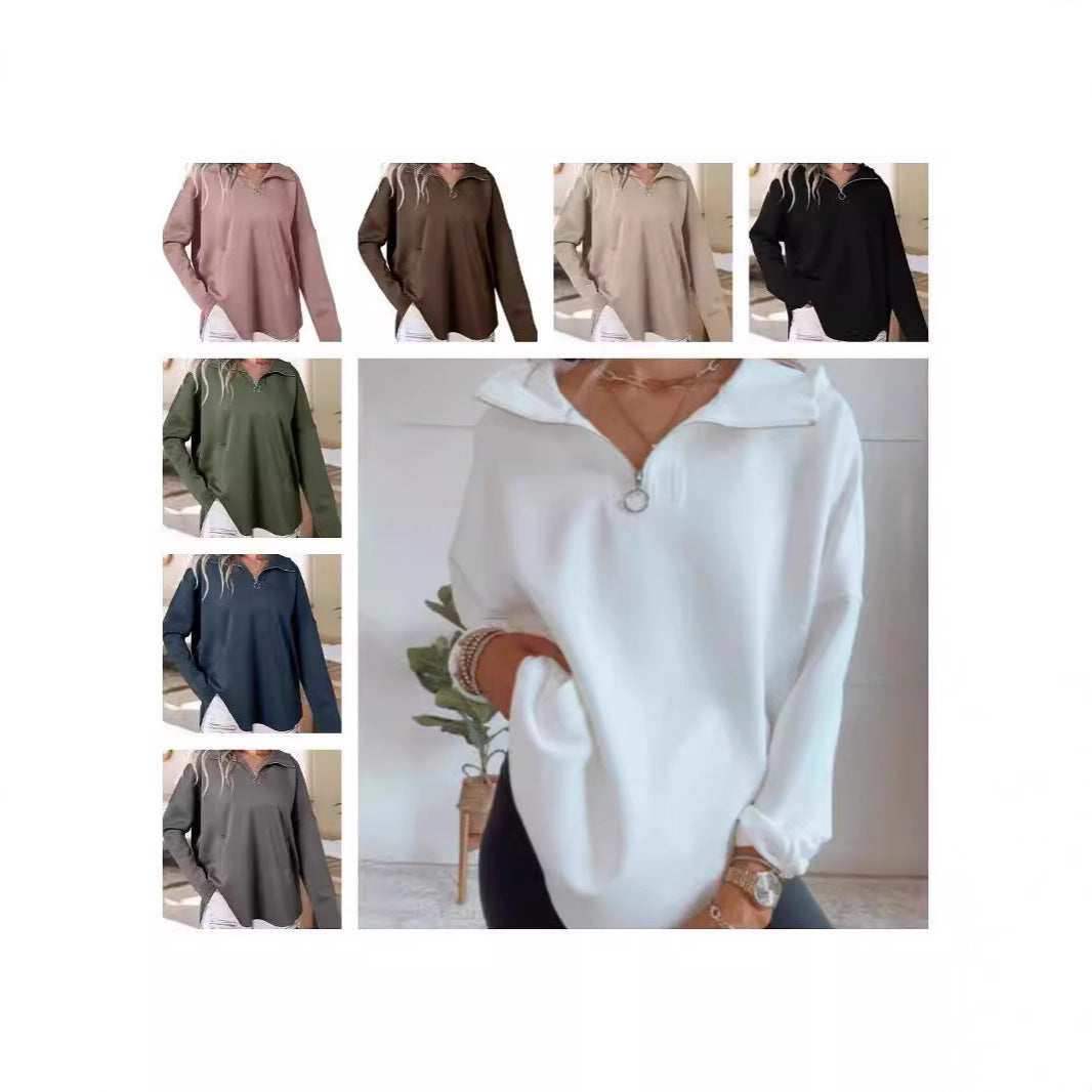 Hoodie Herr Löst Passform Dragkedja Polyester-2